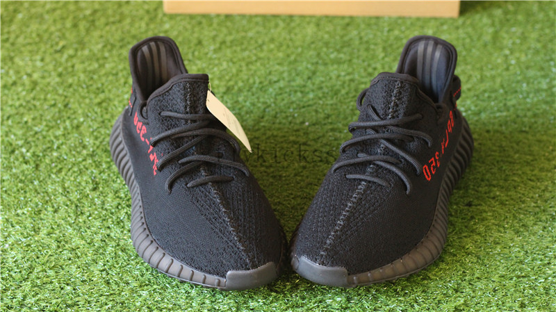 Adidas Yeezy Boost 350 V2 Core Black Bred Red